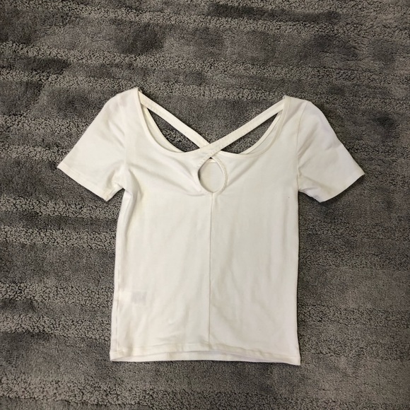 White Crop Top Size XS - Picture 2 of 3